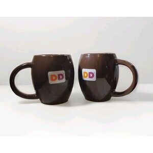 Dunkin Donuts Brown Rounded Coffee Tea Mug 2009